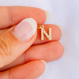 Mini Pearl Initial Charm