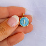 Blue Anchor Charm