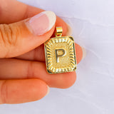 Large Gold initial Charm
