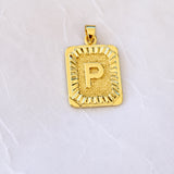 Large Gold initial Charm
