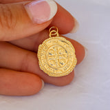 Large Benedict Coin Charm