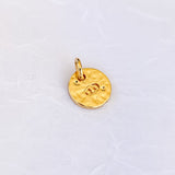 Mini Textured Zodiac Sign Charm