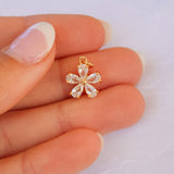 Diamond Flower Charm