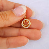 Smiley Face Diamond Charm