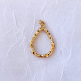 Hollow Teardrop Charm
