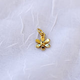 Mini Gold Flower Charm