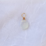Clear Teardrop Gem Charm