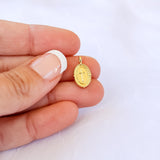 Oval Cross Charm