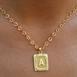 Large Gold initial Charm