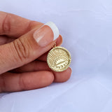 Round Sun Charm