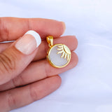 Colored Round Sun Charm