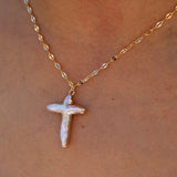 Pearl Cross Necklace