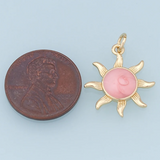 Marble Colored Sun Charm