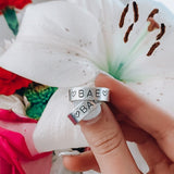 Customized Ring (Typewriter Font)
