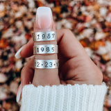 Customized Number Ring