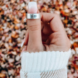 Customized Ring (Typewriter Font)