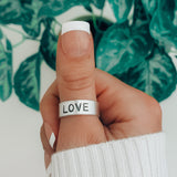Customized Ring (Typewriter Font)