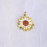 Large Sunflower Charm