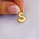 Bubble Letter Initial Charm