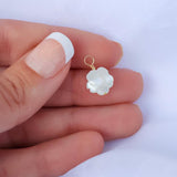 Mini Pearl Flower Bead Charm