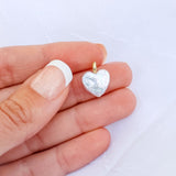 Authentic Mother of Pearl Heart Charm