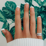 Customized Ring  (Arcadia Font)